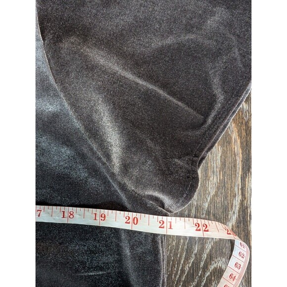 Madewell J.Crew Velvet Butterfly Top Gray Size Medium - Picture 5 of 6